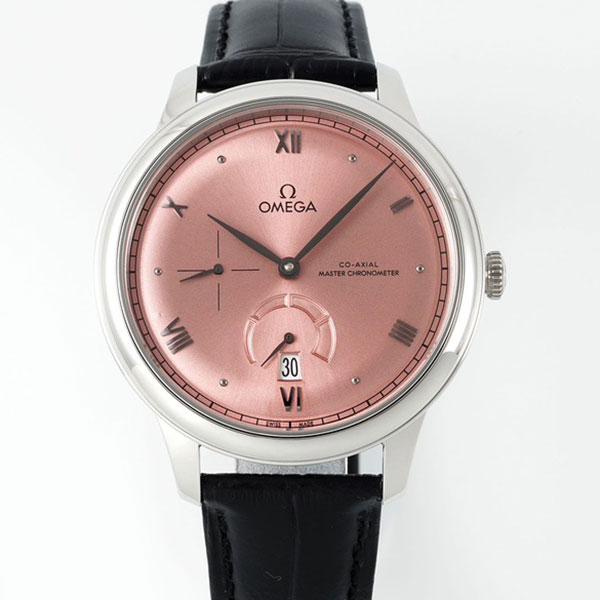 (MKS工場) オメガ腕時計コピーの販売 デ・ヴィル プレステージ コーアクシャル マスタークロノメーター 434.13.41.21.10.001 ピンク